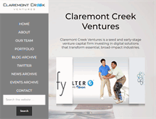 Tablet Screenshot of claremontcreek.com